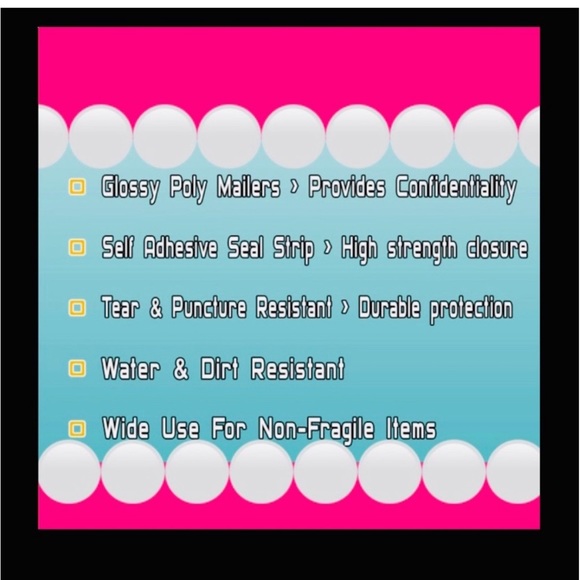 48pcs 6x9β Mix ~ Poly mailer Bags πΏππΏ
~BONUS! Free Thank You Stickers - Picture 4 of 8